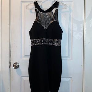 Little black mesh dress